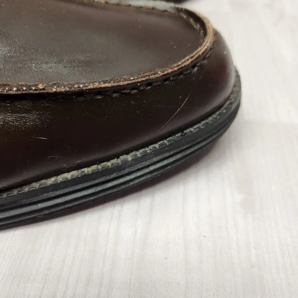 Deer Stag Andrew Mens Casual Loafers Dress Shoes Brown Size 9.5 Leather